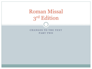 Roman Missal Workshop for RECs 3