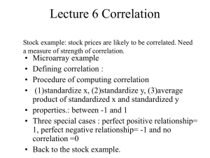 Lecture 4 Correlation