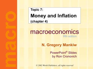 Mankiw 5/e Chapter 4 - Economics Department at UC Davis