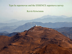 Type Ia supernovae and the ESSENCE supernova survey