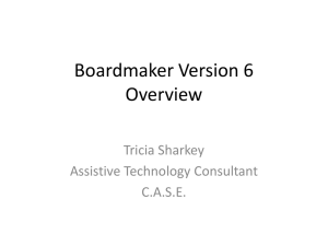 Boardmaker Version 6 Introductionx