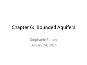 Chapter 6: Bounded Aquifers