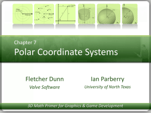 Chapter 7. Polar Coordinate Systems