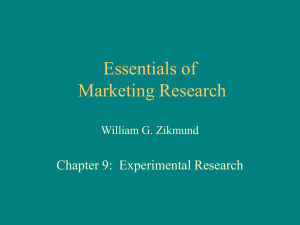Chapter 9 - Essentials of Marketing Research