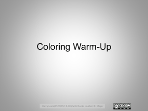 Coloring warmup