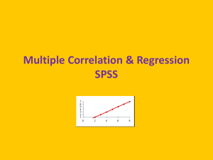 Multiple Regression SPSS