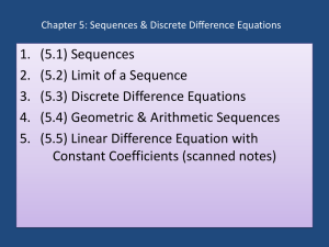 Chapter 5 - Mathematics for the Life Sciences