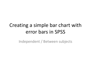 PPTX Creating a simple bar chart with error bars in SPSS