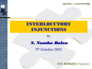 injunctions 2 - The Perak Bar