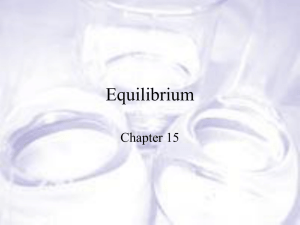 Equilibrium I