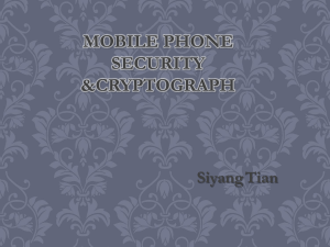 Mobile phone security &Cryptograph
