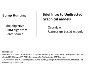 Lecture 9: Bump Hunting