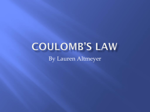 Coulomb`s Law