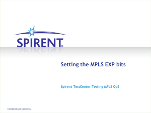 Setting MPLS EXP bits