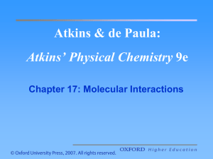 Chapter 17: Molecular Interactions