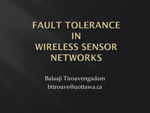 Fault Tolerance in Wireless Sensor Networks