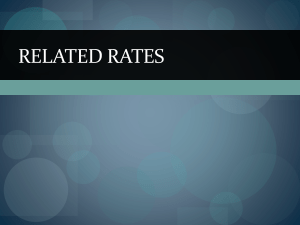 Related rates - Fay`s Mathematics