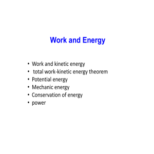 work and energy power point