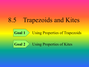 8.5 Trapezoids and Kites