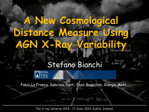 A New Cosmological Distance Measure Using AGN X