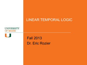 Lecture 6 - Linear Temporal Logic