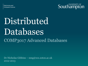 Distributed Databases