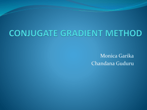 conjugate gradient method - Department of Computer Science