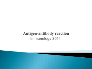 antigen-antibody reaction