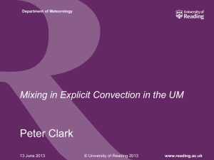 Peter Clark (Reading, mixing in explicit convection)