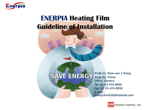 Heating Film Guideline of Installation