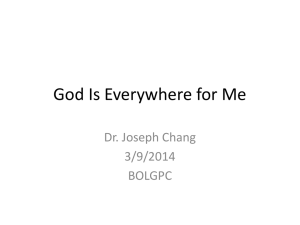 God Is Everywhere for Me