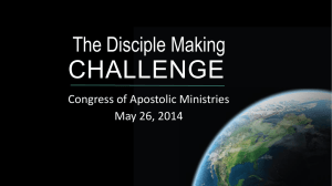 The Disciple Making CHALLENGE - Apostolic Church of Pentecost