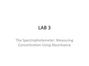 Lab 3 - Spectrophotometer