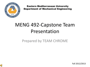 project presentation - Eastern Mediterranean University