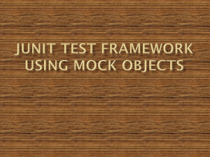 Mock Junit Test Framework