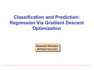 Gradient Descent Optimization