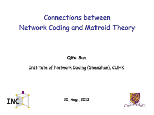 E - Institute of Network Coding