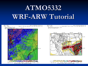 WRF-ARW V3.5.1 Tutorial