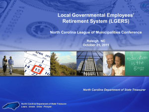 Government Retirement Systems - North Carolina League of