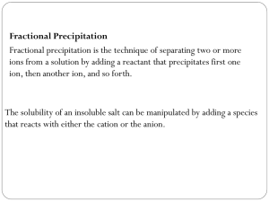 Fractional Precipitation