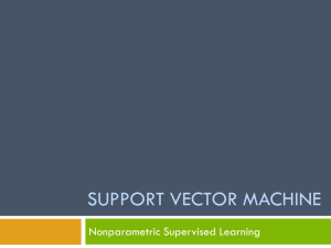 Presentation 5 - Support Vector Machines