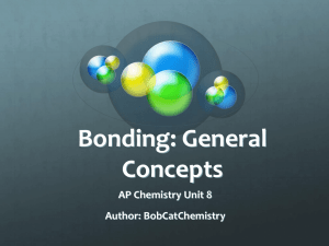 Bonding: General Concepts