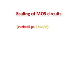 Scaling of MOS circuits - KIT
