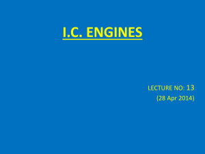 I.C. ENGINES - B Tech Mechanical Engineering
