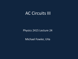 AC Circuits III - Galileo and Einstein