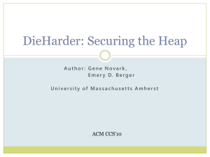 DieHarder: Securing the Heap