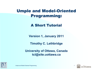 Umple tutorial