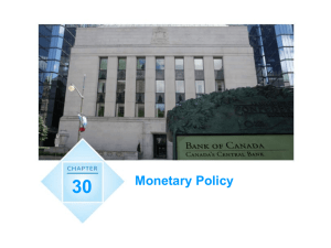 Chapter 30: Monetary Policy