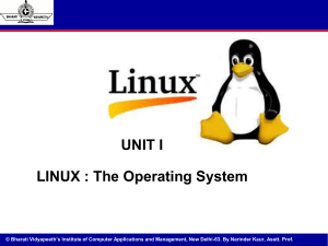 LINUX * THE OPERATING SYSTEM