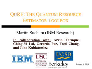 Baseline Resource Estimates for IARPA`s Quantum Computer